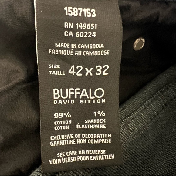 Buffalo David Bitton 42X32 Dark Blue Jeans - Picture 5 of 5